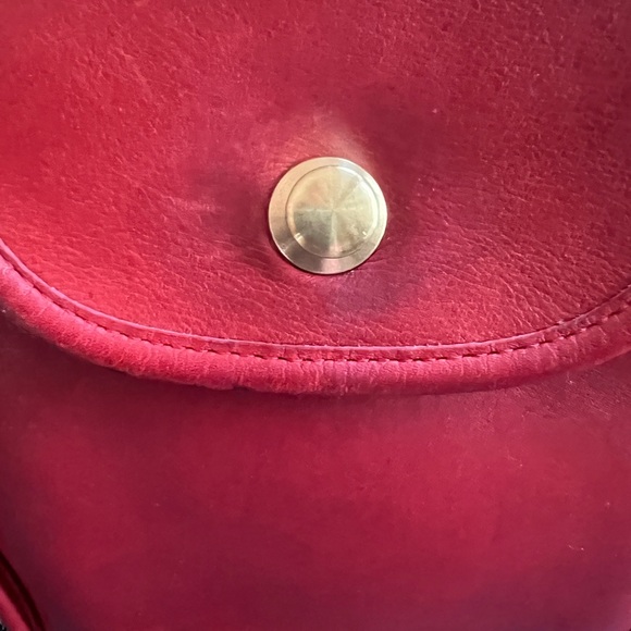 Authentic Coach RARE red vintage Derby bag. Style #9904. - Picture 10 of 14